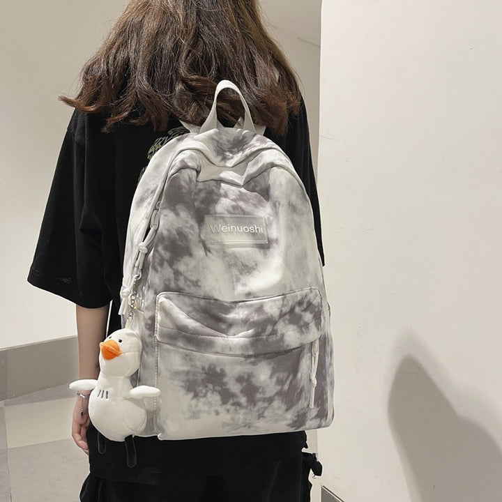 Cloud-Patterned Casual Backpack Stornfield