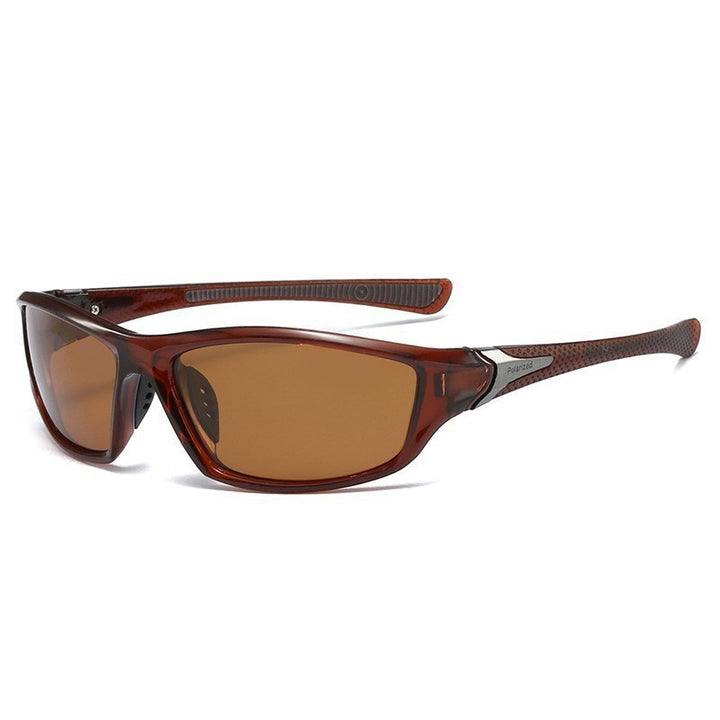 Unisex nan sporty wraparound sunglasses with polarized, shatterproof polycarbonate lenses and non-slip nose pads Stornfield