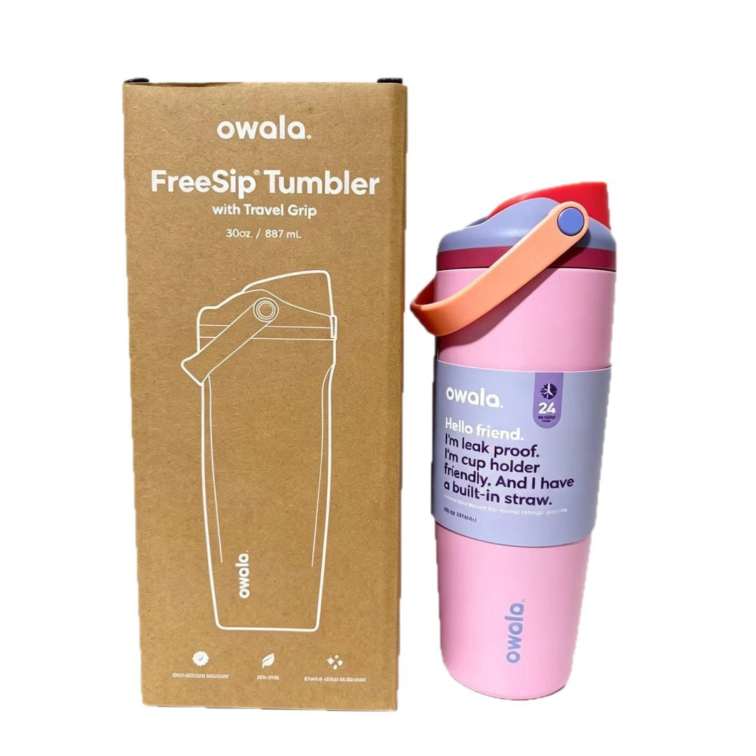 Unisex drink tumbler with integrated straw and leak-proof design Stornfield