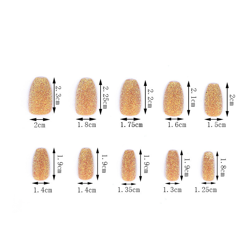 Glittering artificial nails in modern design Stornfield