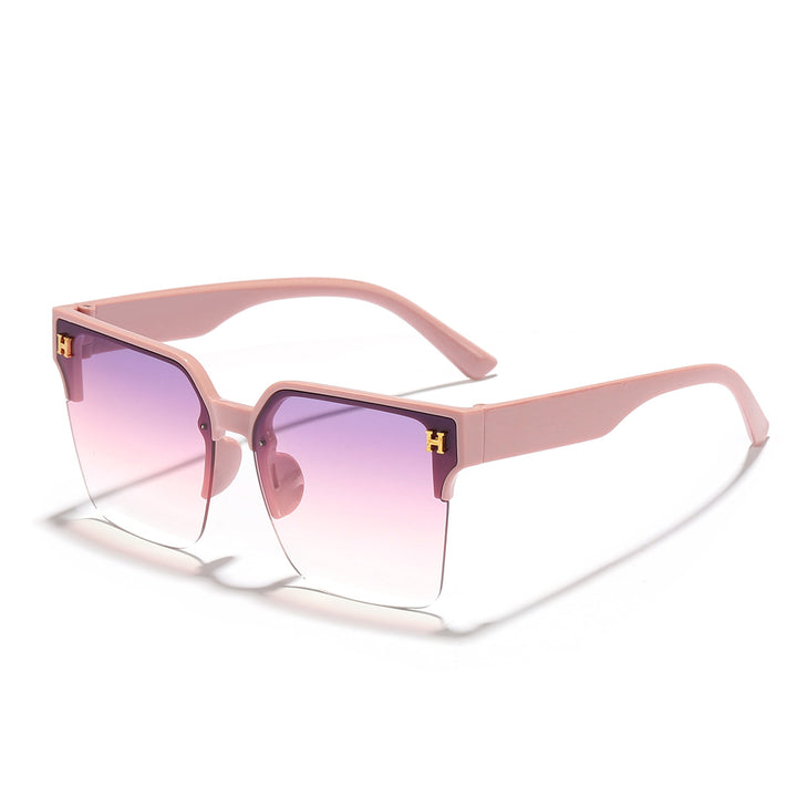 Women's modern square sunglasses with transparent frame Stornfield
