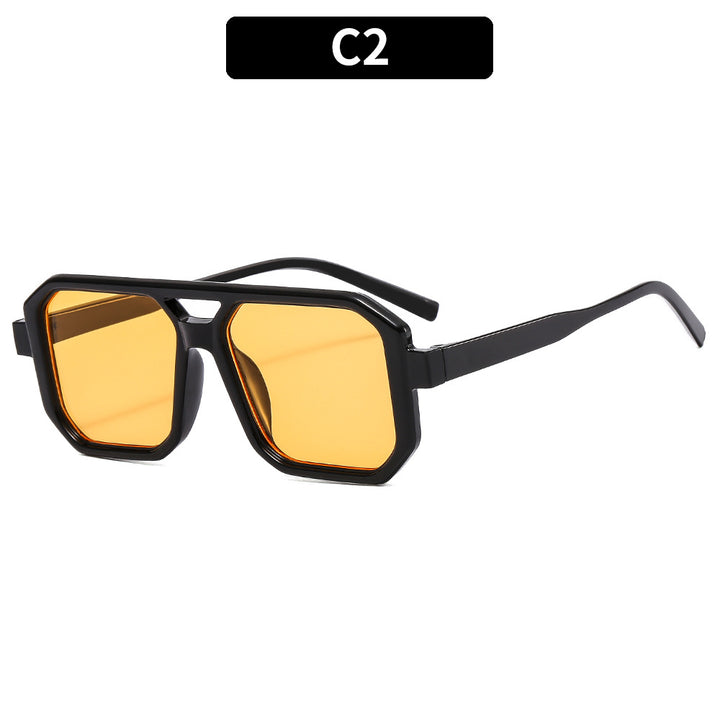 Bold Geometric Frame Sunglasses