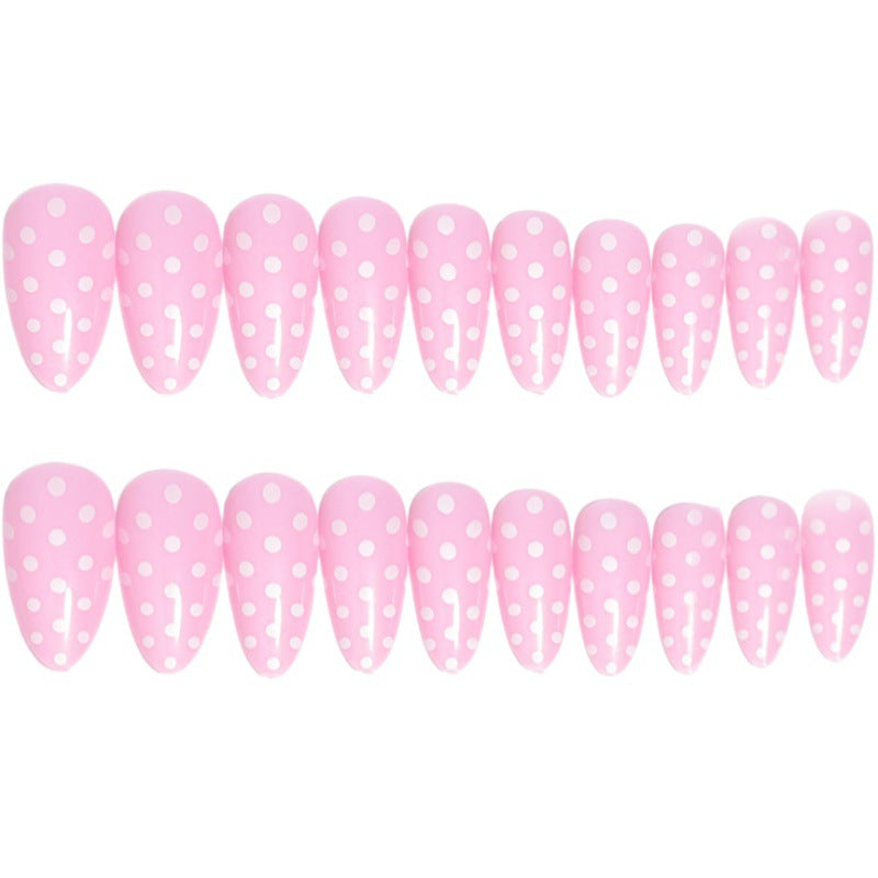 Custom Polka Dot Press-On Nail Tips Stornfield