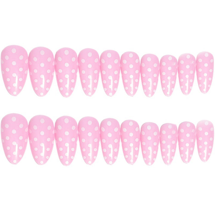 Custom Polka Dot Press-On Nail Tips Stornfield