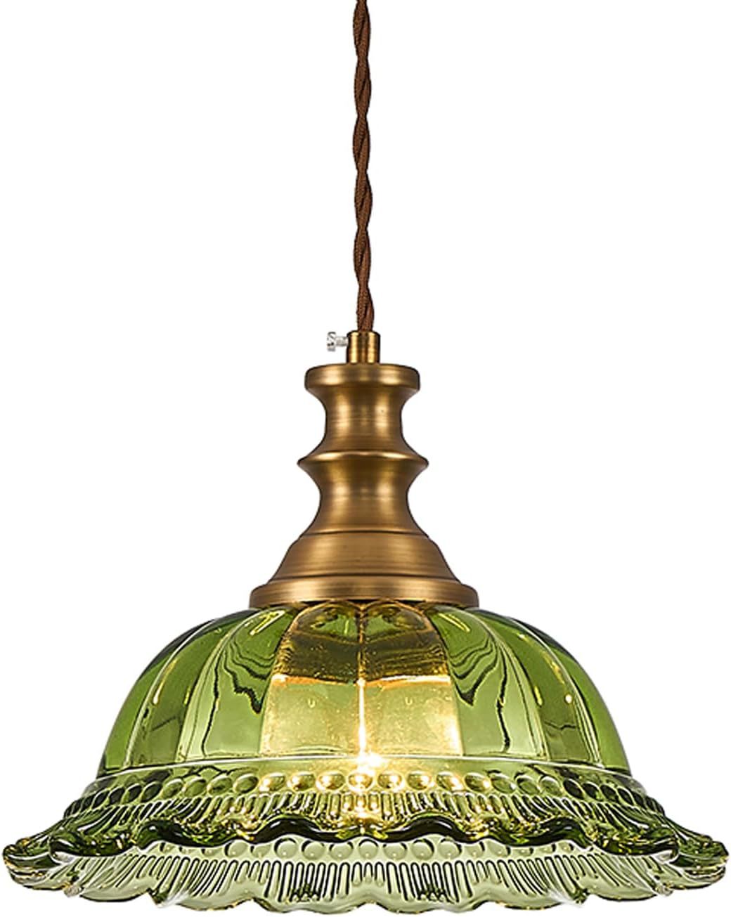 Vintage Glass Pendant Light