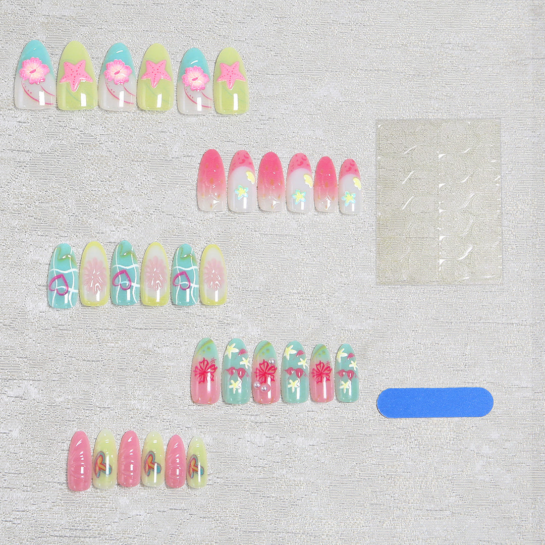 Artistic 3D Nail Tips with Maritime Motif Stornfield