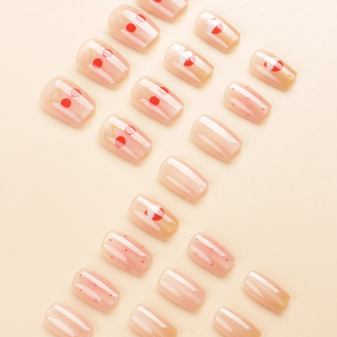 Artistic Fruit-Inspired Press-On Nail Tips Stornfield