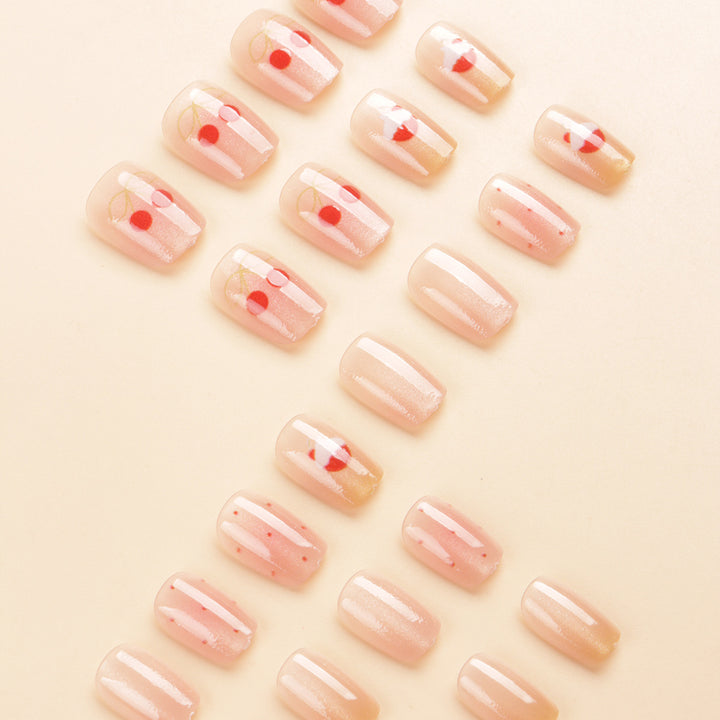 Artistic Fruit-Inspired Press-On Nail Tips Stornfield