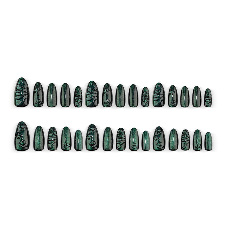 Artificial nails with shimmering wave design Stornfield