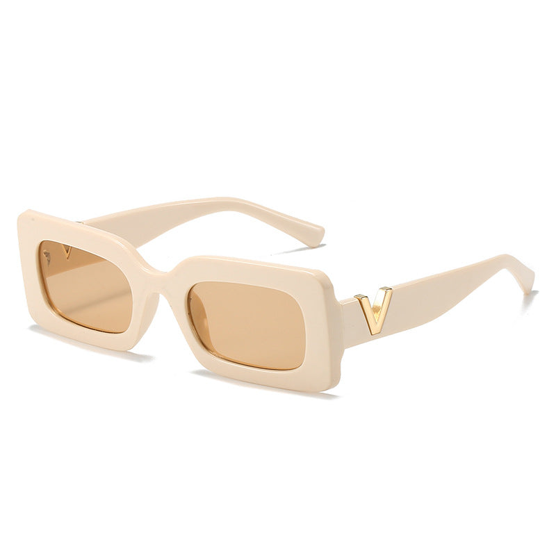 Women's fashionable square sunglasses with stylish metal embellishment Stornfield