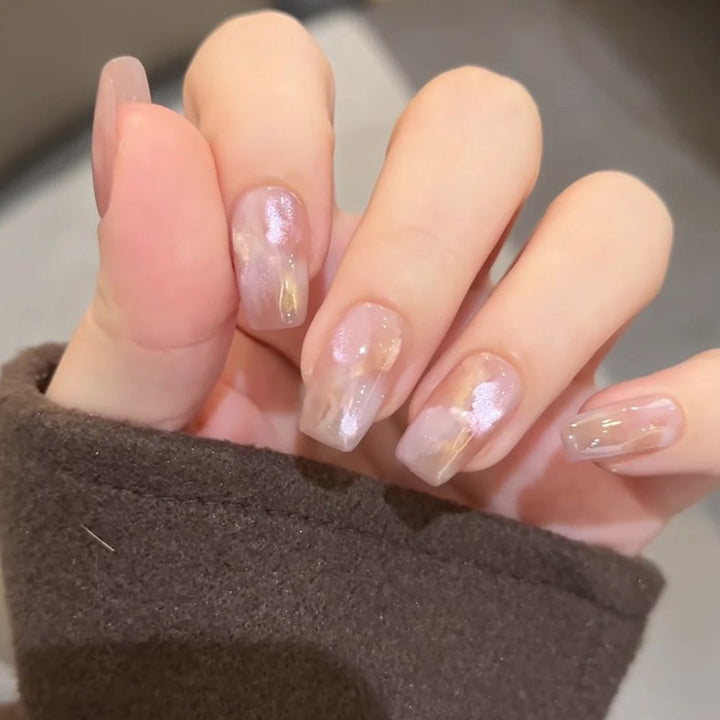 Elegant Artificial Nails in Modern Ombre Style Stornfield