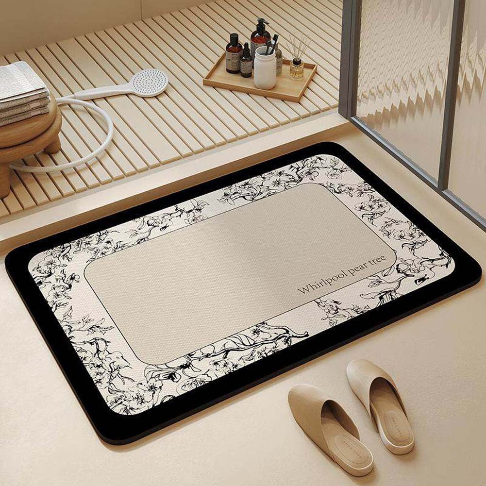 Decorative Oval Bath Mat