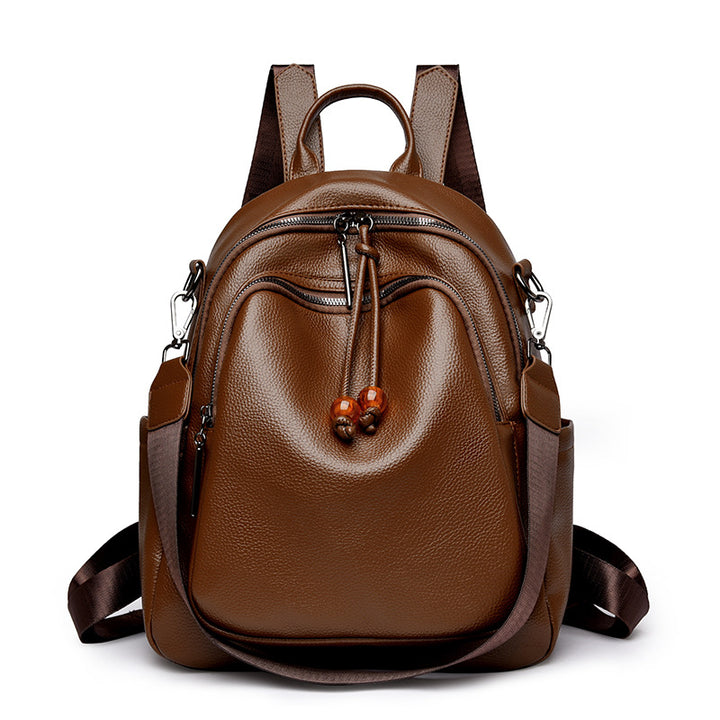 Premium Leather Travel Backpack Stornfield