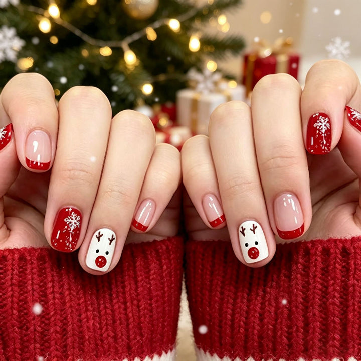 Festive Holiday-Themed Nail Art Stornfield