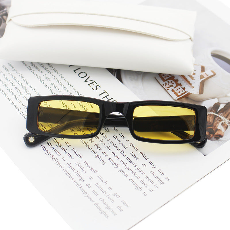 Women's fashion rectangular sunglasses with textured frame Stornfield
