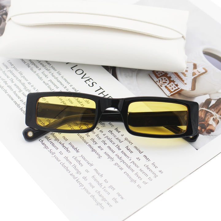 Women's fashion rectangular sunglasses with textured frame Stornfield