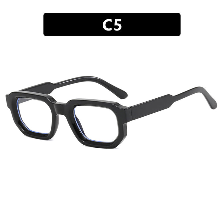 Women's geometric sunglasses with stylish transparent frame and polarized lenses Stornfield