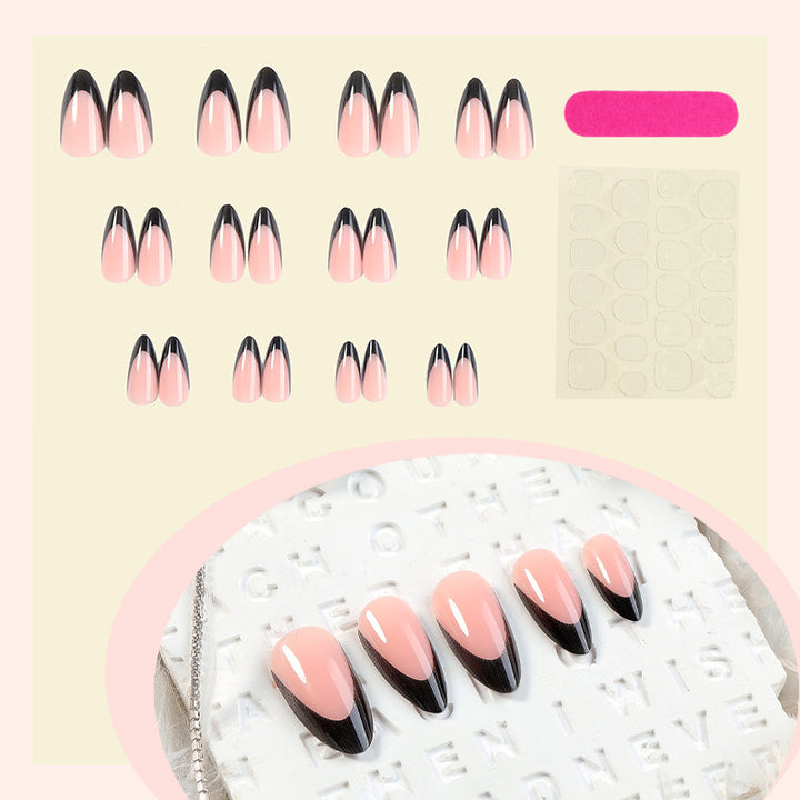 Elegant Almond Press-On Nail Set Stornfield