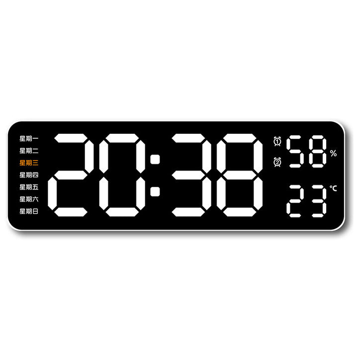 Digital wall clock with temperature and humidity display Stornfield