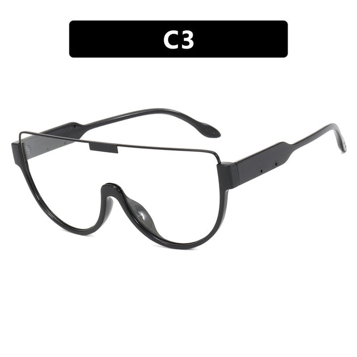 Women's futuristic sports sunglasses with high-gloss frame Stornfield
