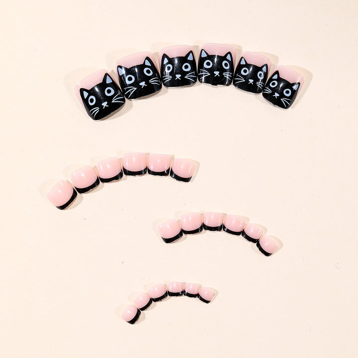 Playful Cat-Themed Nail Art Kit Stornfield