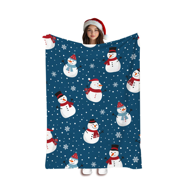 Artistic Wolf-Themed Fleece Blanket