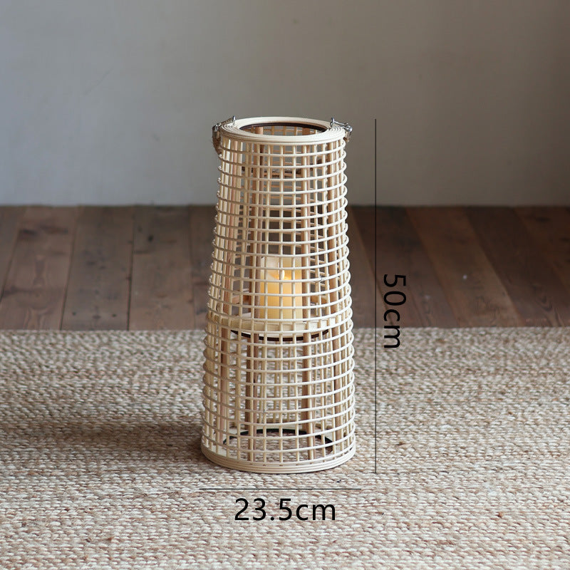 High-quality basket lamp in natural design Stornfield