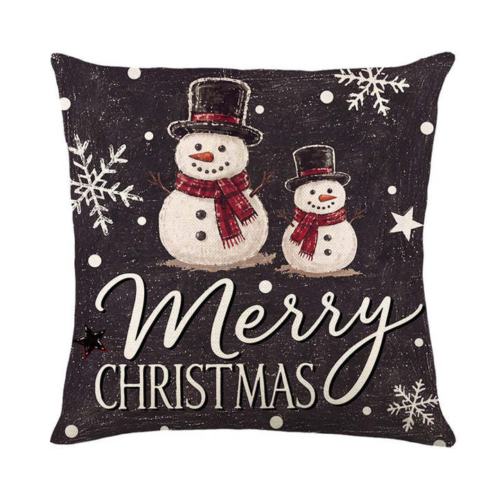 Rustic Christmas Sleigh Decorative Throw Pillow