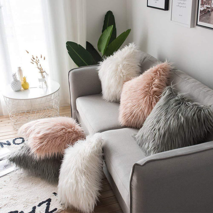 Fluffy cuddle pillow