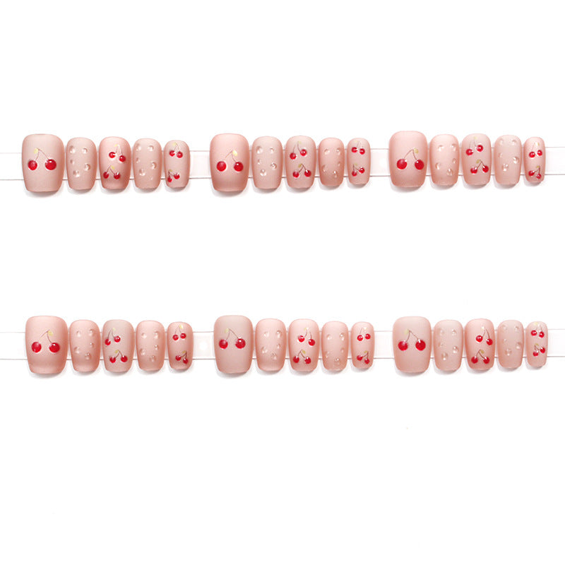 Cherry Blossom Themed Press-On Nail Art Stornfield