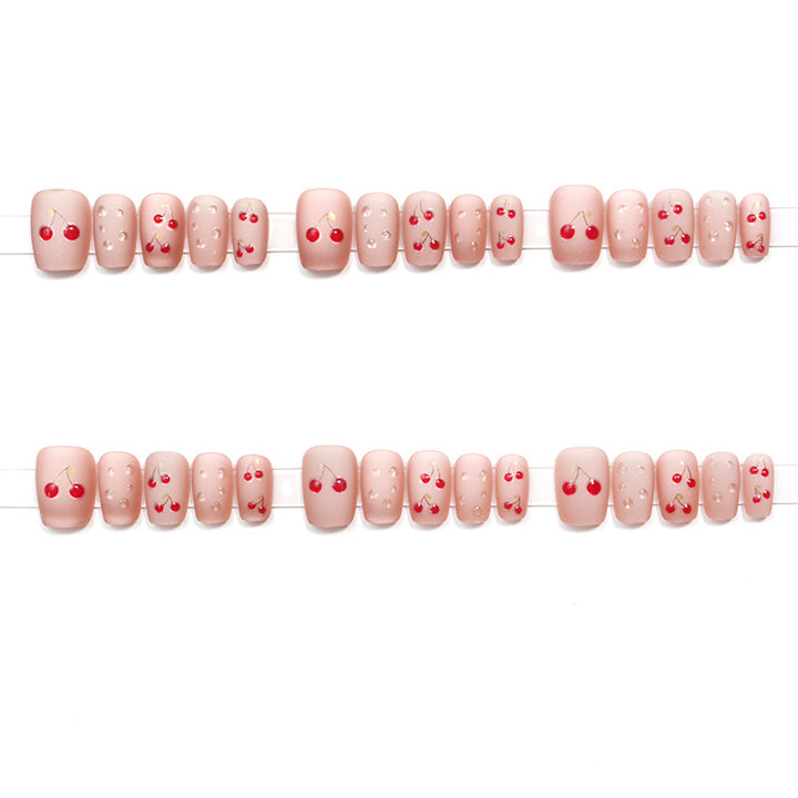 Cherry Blossom Themed Press-On Nail Art Stornfield