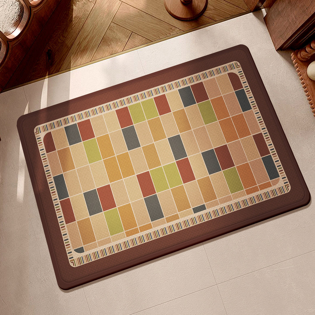 Textured Multi-colored Kitchen Mat