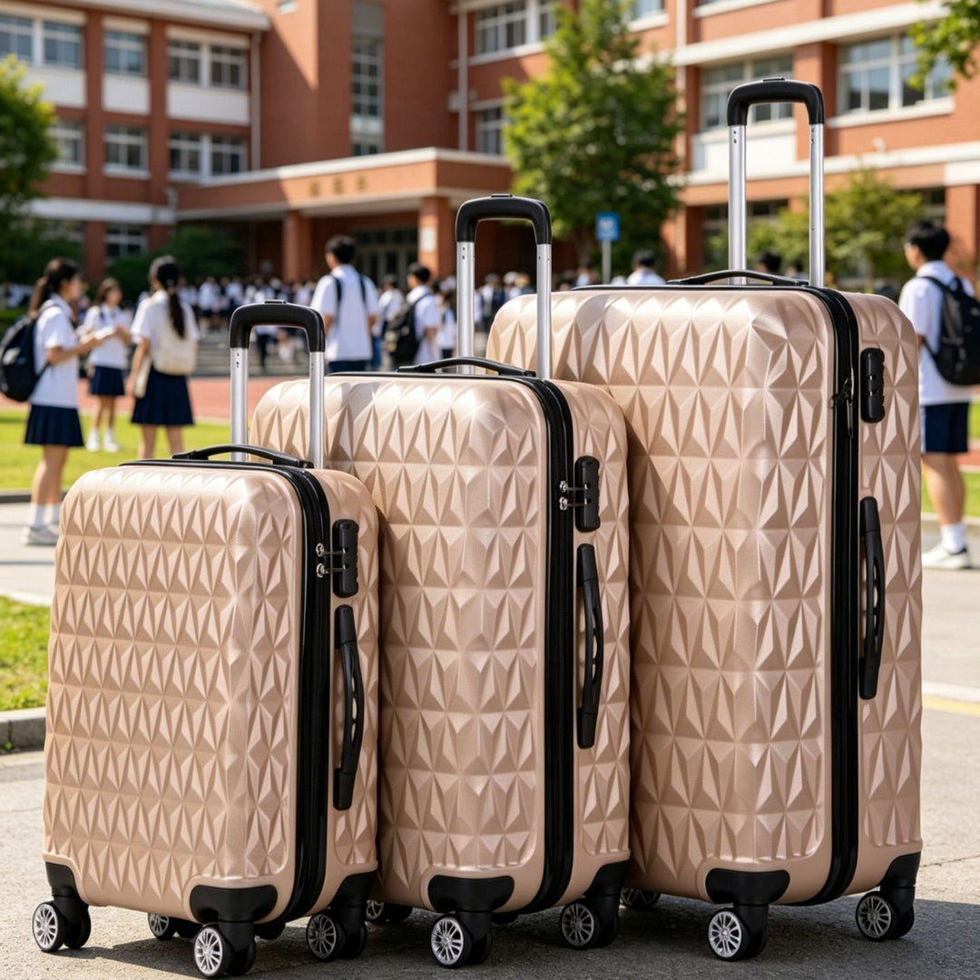 Unisex Textured Hard Shell Cabin Suitcase Stornfield