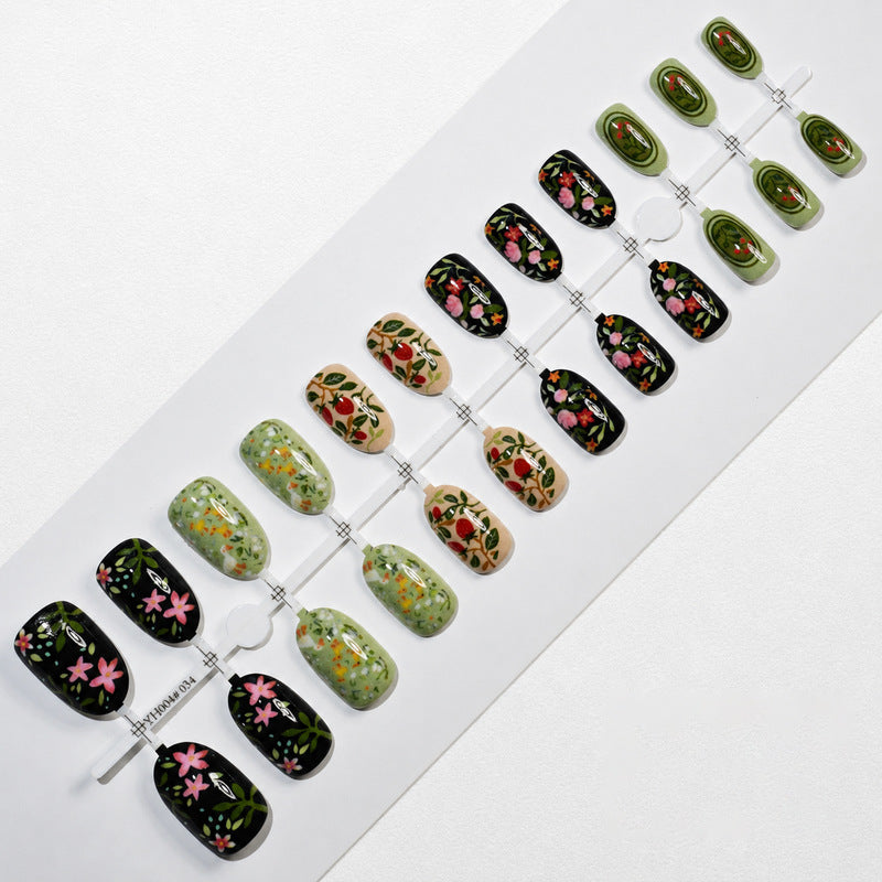 Artificial nails with floral design Stornfield