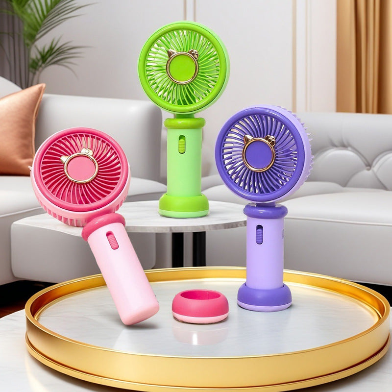 Women's Portable Hand Fan with Cute Animal Design Stornfield
