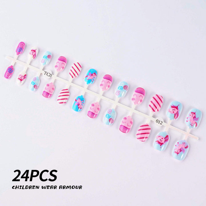 Children's Fun-Themed Press-On Nail Set Stornfield
