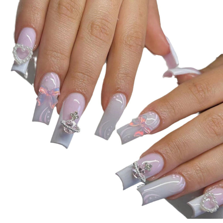 Glamorous 3D Decorated Nail Extensions Stornfield