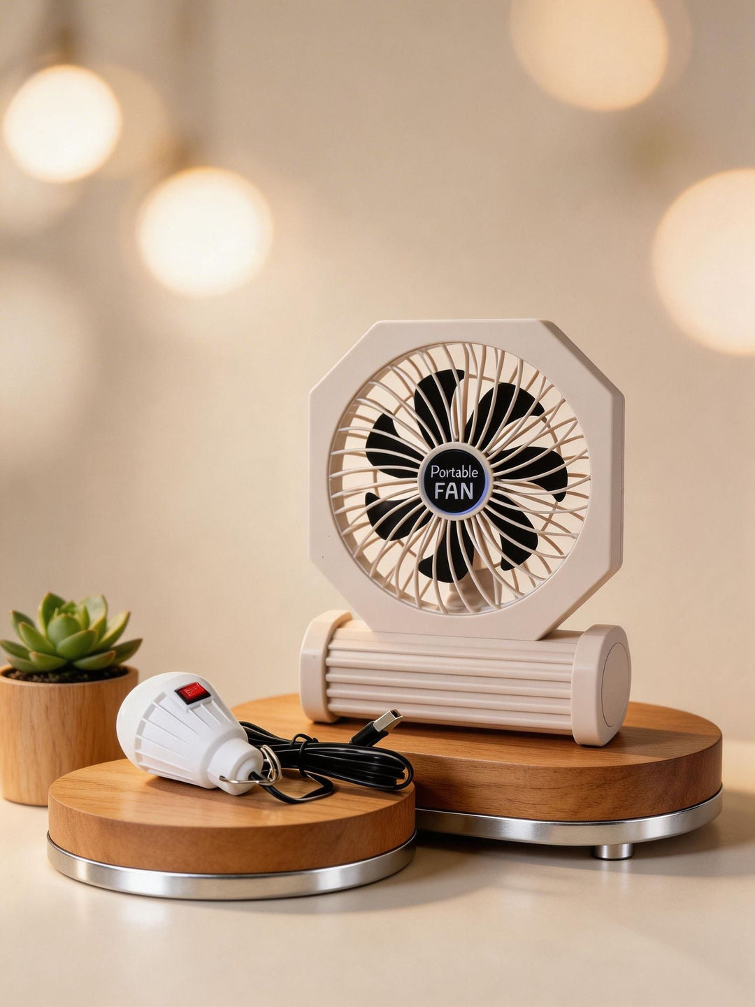 Women's Portable Table Fan with USB Connection Stornfield