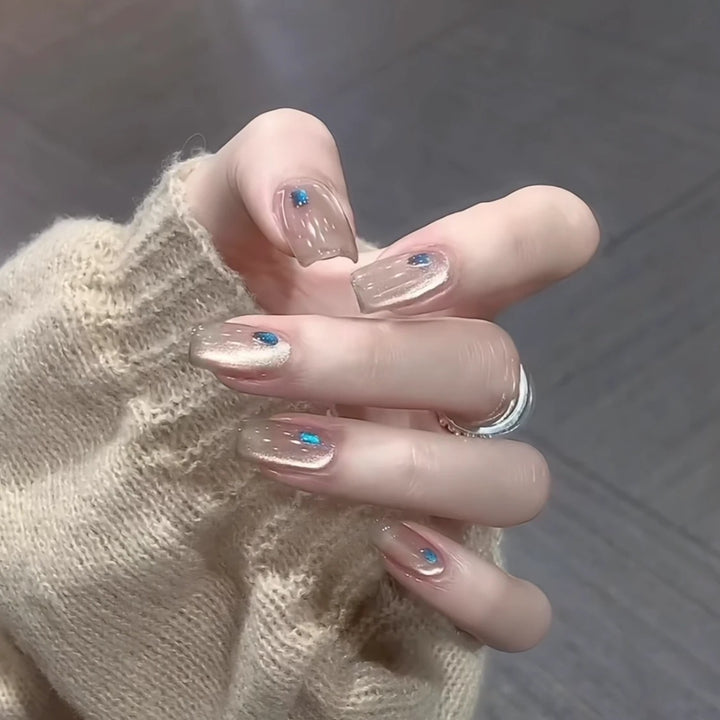 Glittery Nail Art Extensions