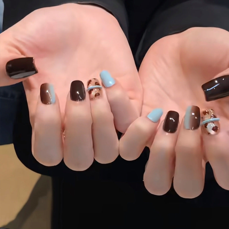 Artistic Press-On Nail Art Set with Unique Designs Stornfield