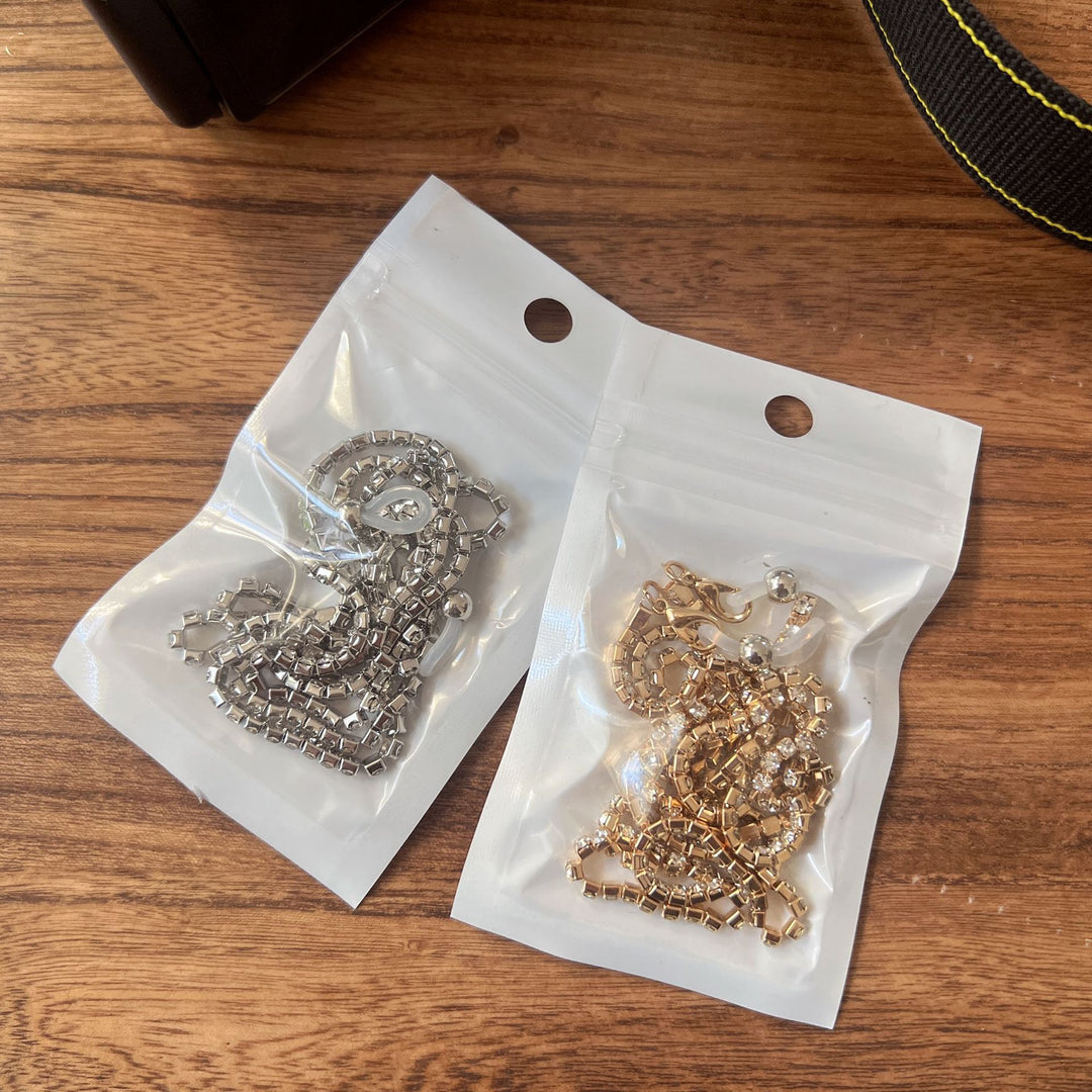 Glamorous Crystal-Accented Eyewear Chain Stornfield
