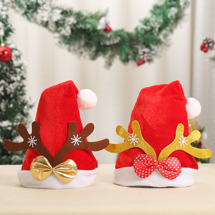 Festive Santa Hat with Reindeer Ears Stornfield