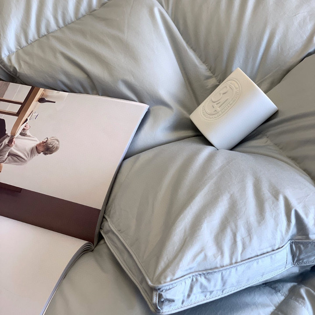 quilted cassette comforter in down look