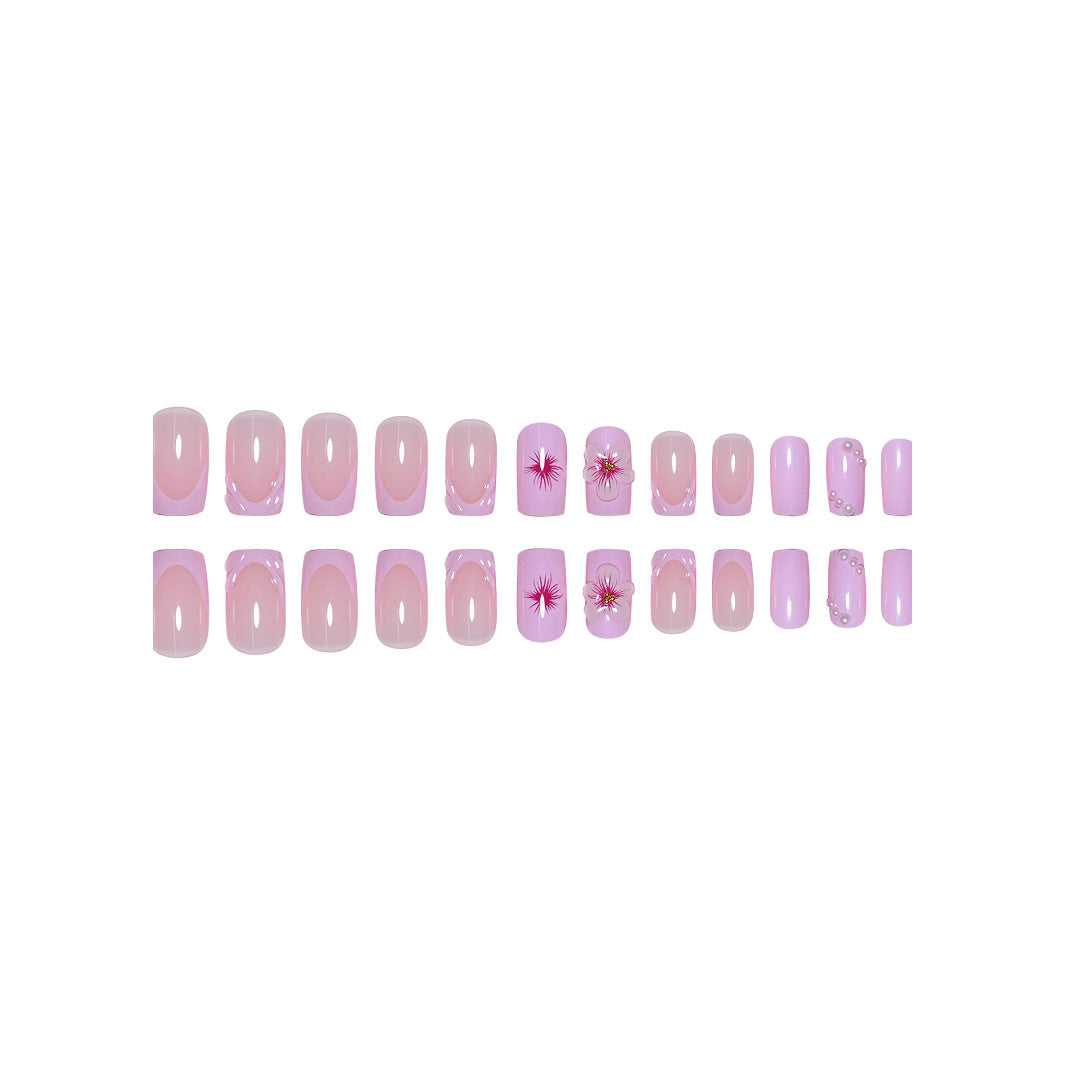 3D Floral Acrylic Nail Enhancements Stornfield