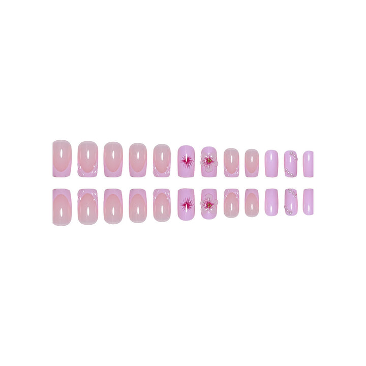 3D Floral Acrylic Nail Enhancements Stornfield