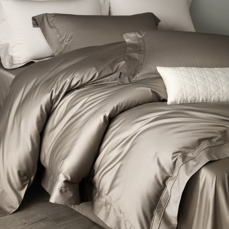 Luxury Sateen Duvet Cover Bedding Set with Hotel-Grade Pillowcases