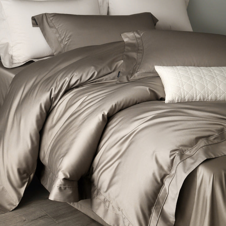 Luxury Sateen Duvet Cover Bedding Set with Hotel-Grade Pillowcases