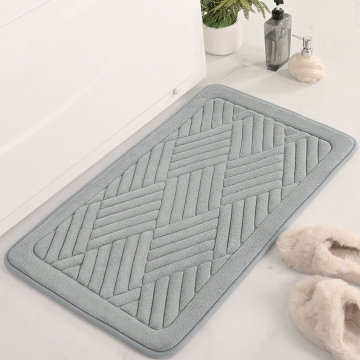 Textured Diamond Pattern Bath Mat