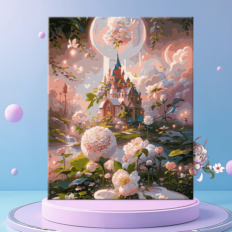 Whimsical Floral Fantasy Canvas Wall Art Stornfield