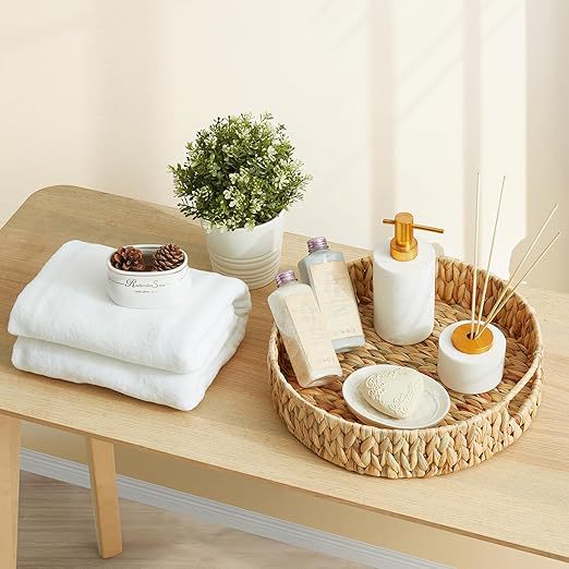 Handwoven Decorative Serving Tray Stornfield